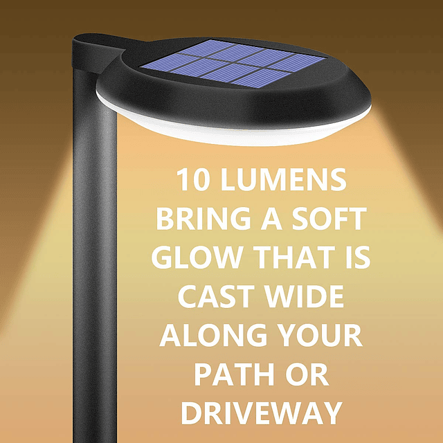 Kinna Luces solares para caminos al aire libre, impermeables