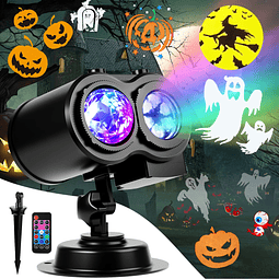 Luces de proyector de decoraciones de Halloween más brillant