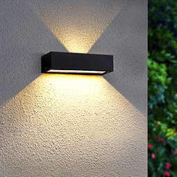 Luces solares de pared LED para exteriores, luces solares pa