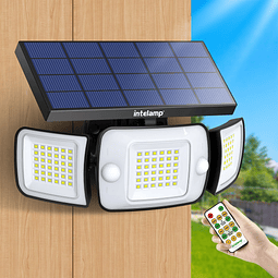 Intelamp Control remoto Solar Sensor de movimiento luces de