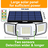 Intelamp Control remoto Solar Sensor de movimiento luces de