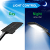 Luces solares para exteriores, 1000 lm, 168 LED, luz con sen