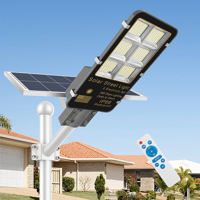 5000W Luz de calle solar 500000LM Sensor de luz Luces solare