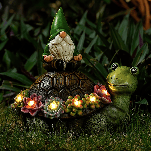 Garden Key Hider Estatuas de Tortuga al Aire Libre Gnomo de