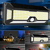 Luces solares para exteriores 4000Lm 268 luces LED con senso