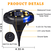 Luces solares de suelo Luces solares para exteriores, paquet