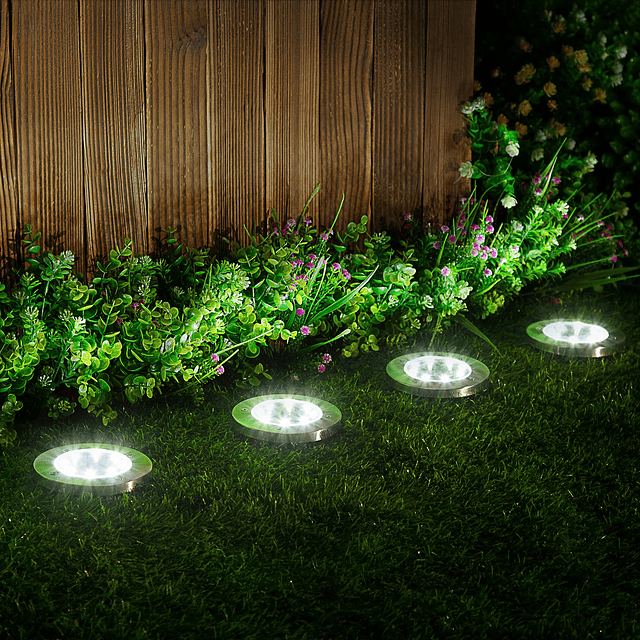 Luces solares al aire libre impermeables, paquete de 12 luce