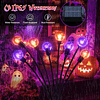 Paquete de 4 Decoraciones de Halloween para Exteriores Púrpu