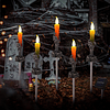 Luces de camino de Halloween, paquete de 5 velas, candelabro