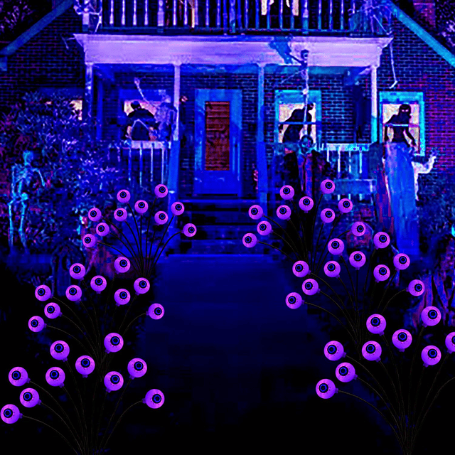 Decoraciones solares de Halloween luces al aire libre 2 paqu