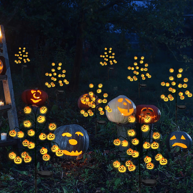 Decoraciones de Halloween al aire libre Paquete de 2 40 LED