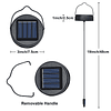 Linternas solares AA de 600Mah para exteriores, repuesto imp