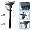 Luces solares para exteriores, luces solares impermeables pa