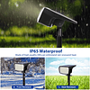 Luces solares para exteriores, impermeables, IP65, 65 LED, s