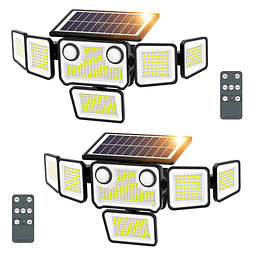 Luces solares al aire libre impermeables 434 LED 3000LM luce