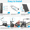 Luz colgante solar para exteriores, interior, con sensor de