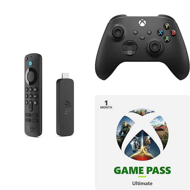 Amazon Fire TV Stick 4K, controlador inalámbrico Carbon Blac