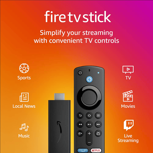 Paquete de juegos Fire TV que incluye Fire TV Stick y Luna C