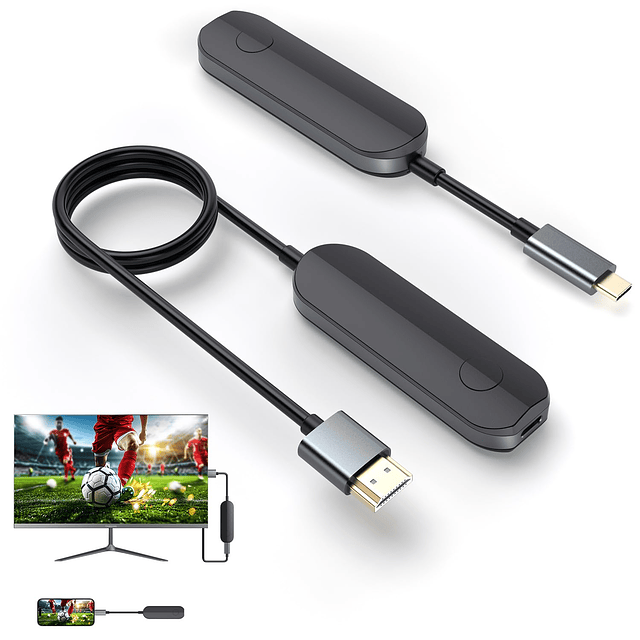 Transmisor y Receptor HDMI Inalámbrico, Plug and Play Portát