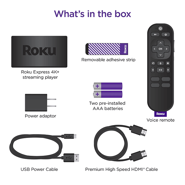 Express 4K+ | Dispositivo de transmisión 4K/HDR, control rem