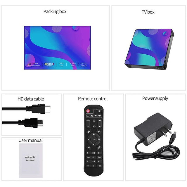 Android TV Box 11.0, X10 Android Box 2GB RAM 16GB ROM RK3318