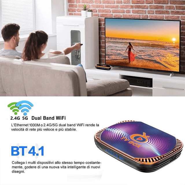 Android 11.0 TV Box 4GB RAM 64GB ROM TV Box X4 Amlogic S905X