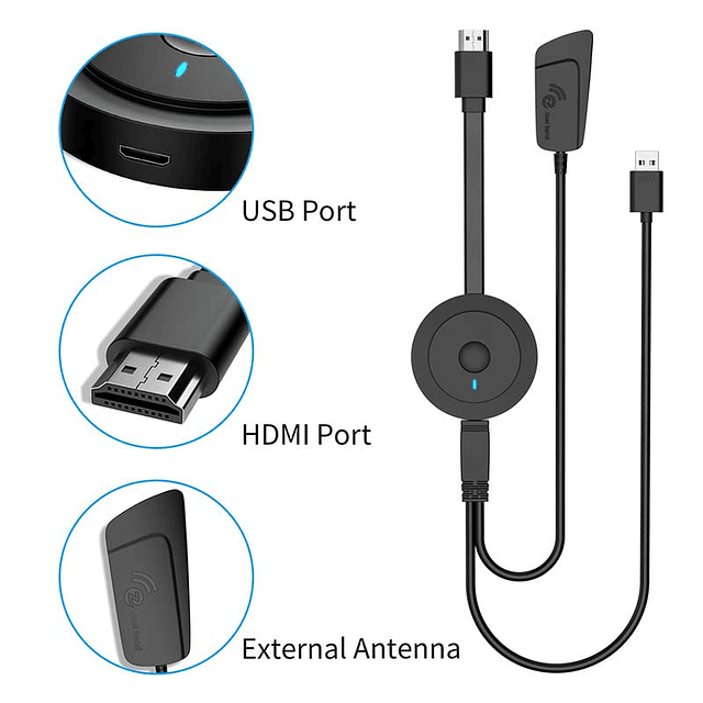 Adaptador inalámbrico de pantalla HDMI 4K 1080P, transmisión