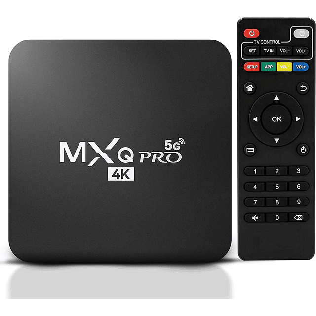 MXQ PRO 4K Android 11 Smart TV Box con control remoto de TV