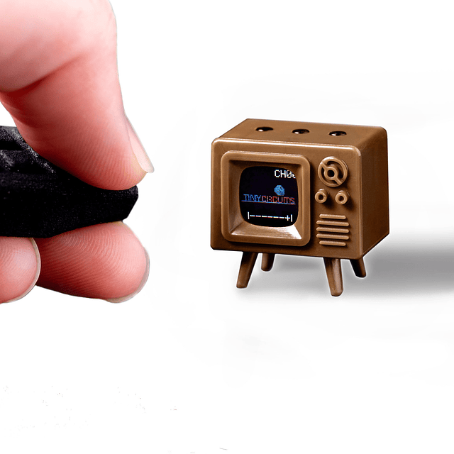 TinyTV® Mini Ultra Miniatura, TV clásica en color o plástico