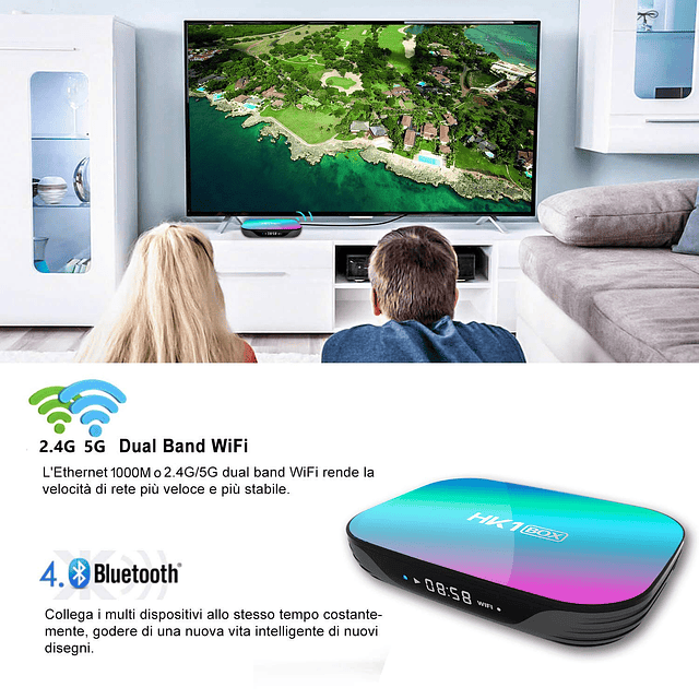 Android 9.0 TV Box 4GB RAM 64GB ROM TV Box HK1 Box Amlogic S