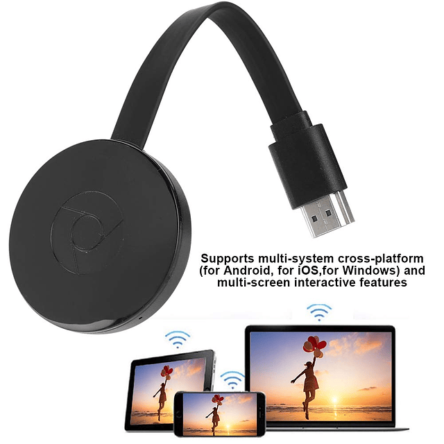 TV Dongle, Receptor Dongle de Audio y Vídeo Full HD con Airp