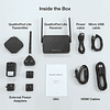 Transmisor HDMI y receptor HDMI con pantalla inalámbrica Qua