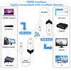 Transmisor y receptor HDMI inalámbrico, kit de extensión HDM