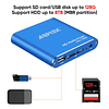 Reproductor multimedia HDMI, azul Mini 1080p FullHD Ultra HD