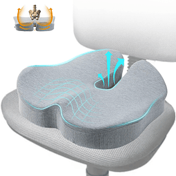 X Cojín grande de espuma viscoelástica para silla de oficina