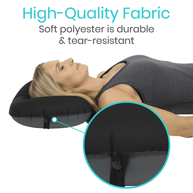 Almohada lumbar inflable Cojín para asiento de avión, soport