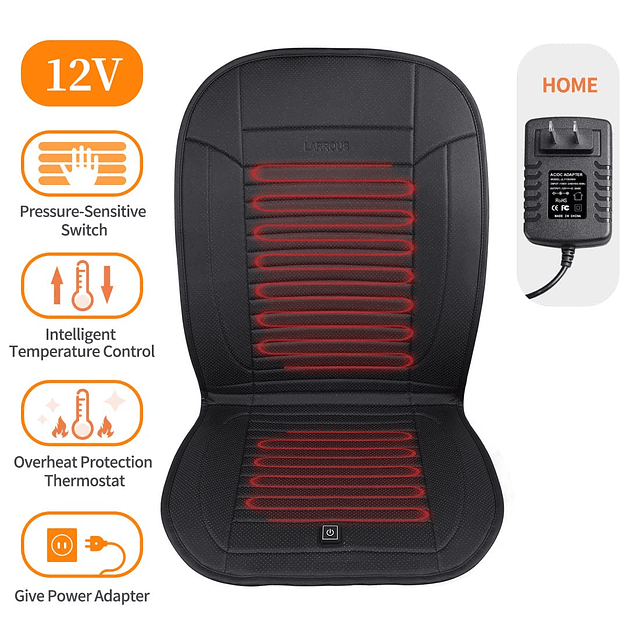 Cojín de asiento con calefacción con interruptor sensible a