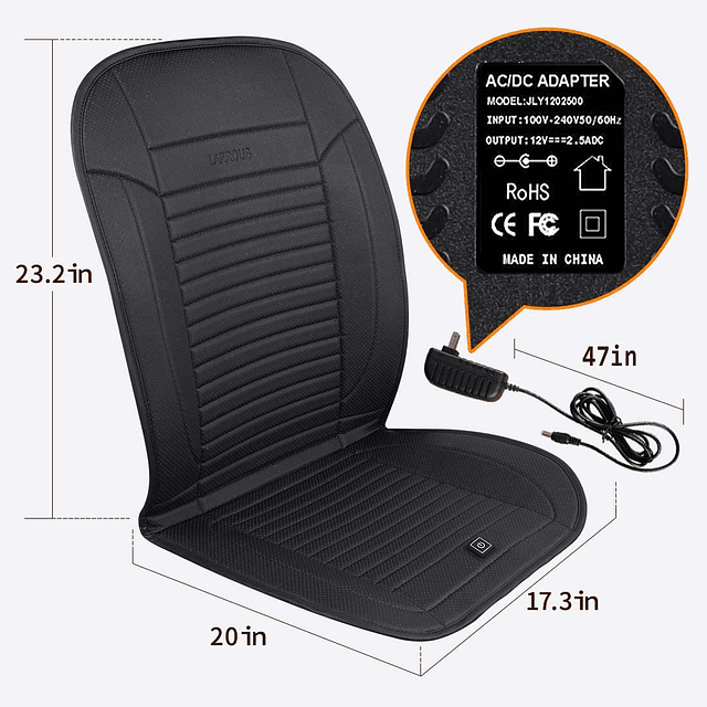 Cojín de asiento con calefacción con interruptor sensible a