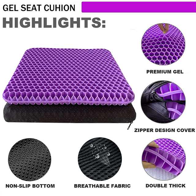 Cojín de gel para asiento – Cojín de asiento de huevo de dob