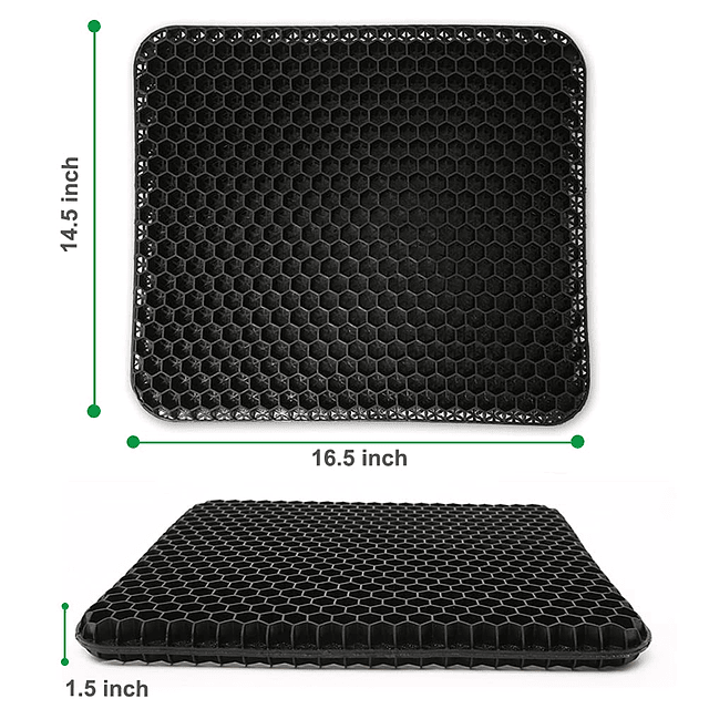 Cojín de gel para asiento prolongado súper grande y grueso,