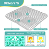 Cojín de asiento de gel para sentarse durante mucho tiempo,