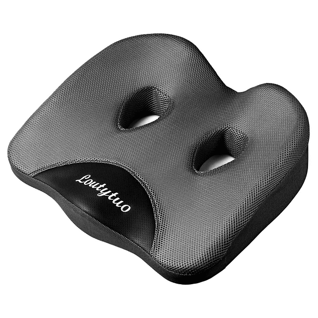 Cojín de asiento, 100% espuma viscoelástica y funda lavable,