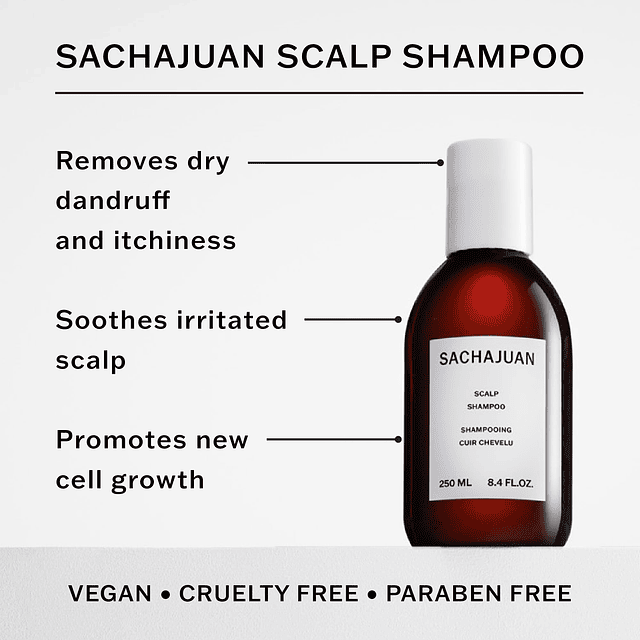 SachaJuan Shampoo para el Cuero Cabelludo 250 ml 8.4 fl oz