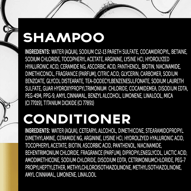 Shampoo y acondicionador TRESemme, sin sulfato, tamaño de vi