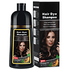 Shampoo para tinte de cabello marrón oscuro para cobertura d