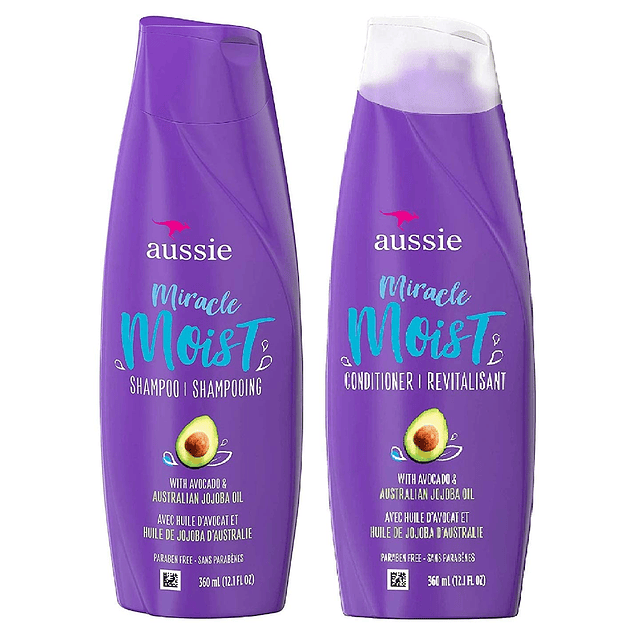 Juego de Shampoo y acondicionador húmedo Aussie Miracle con