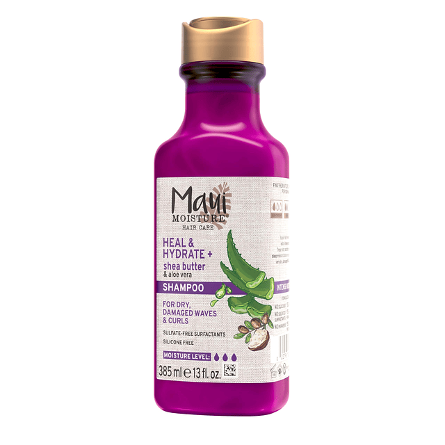 Heal & Hydrate + Shampoo de manteca de karité para reparar e