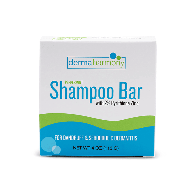 DermaHarmony 2% Pyrithione Zinc Shampoo Bar para caspa y der