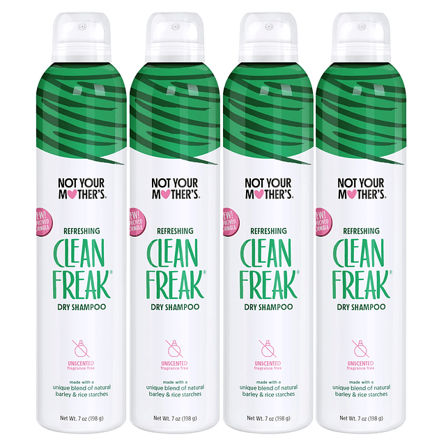 Shampoo seco sin perfume Clean Freak (paquete de 4) - 7 oz -