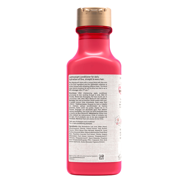 Hidratación ligera + Acondicionador de agua de hibisco para